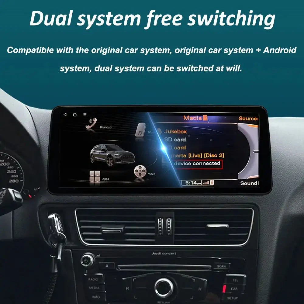 Android 16 Right Hand Drvie for Audi A4 B8 A5 2009 - 2016 Car Video Multimedia player GPS
