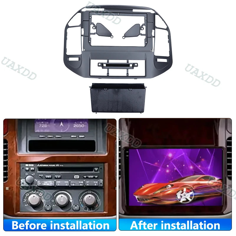 Car Frame Fasica Adapter Canbus Box For Mitsubishi Pajero V73 V60 V68 2004-2011 Android Ra