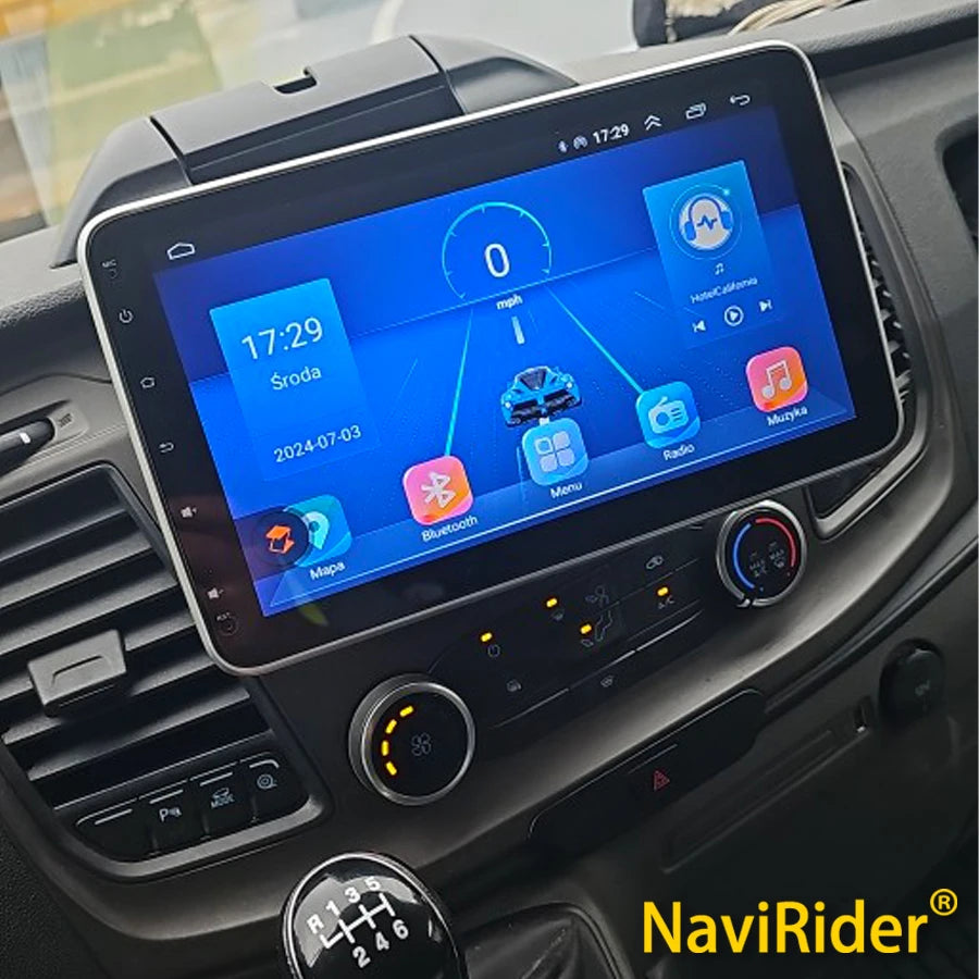 10.1Inch Android 14 Screen For Ford Transit Custom Van Bj 2018 2020 2021 Car Radio Multime
