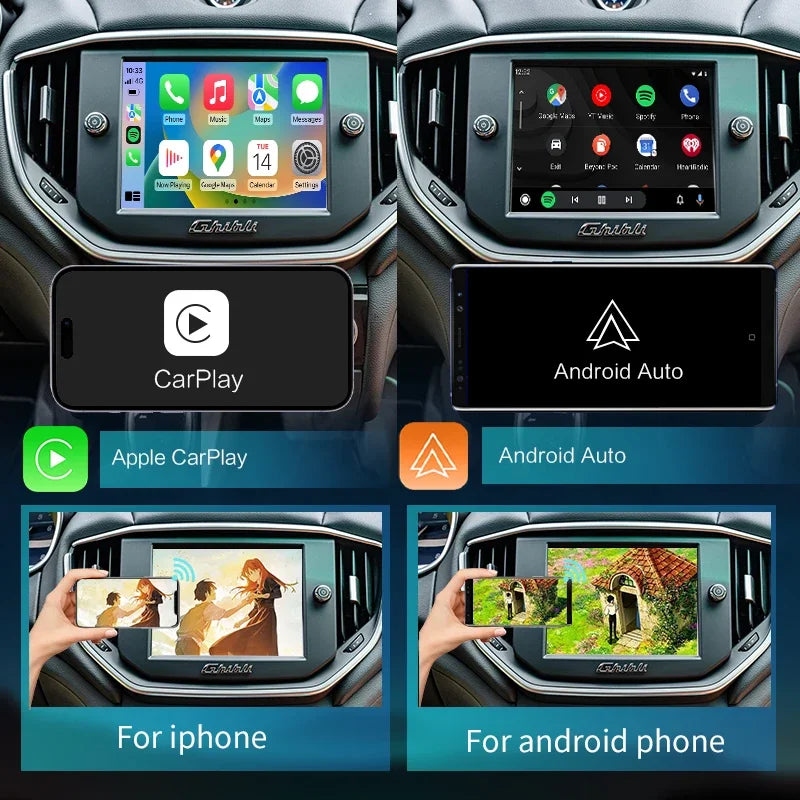 Wireless ios CarPlay & Android Auto Smart Upgrade System with Mirror-Link & AirPlay for Ma