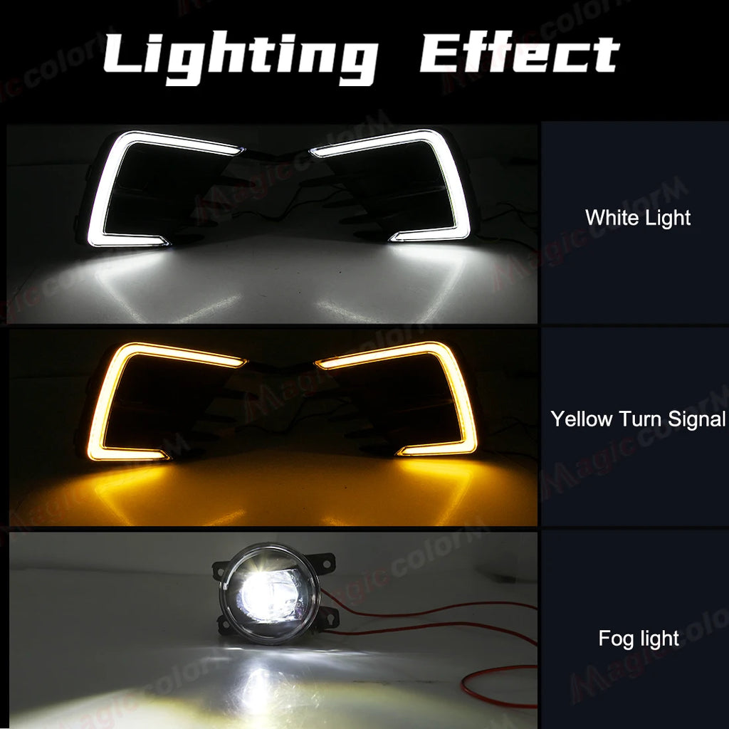LED DRL For Honda City GM2 RS 2020 2021 2022 Daytime Running Lights Turn Signal Lamps Fog  | AUTOKITSHOP