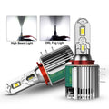 H15 LED Car Headlight High Beam Day Driving Running Light 12V 6500K White Turbo Auto Lamp