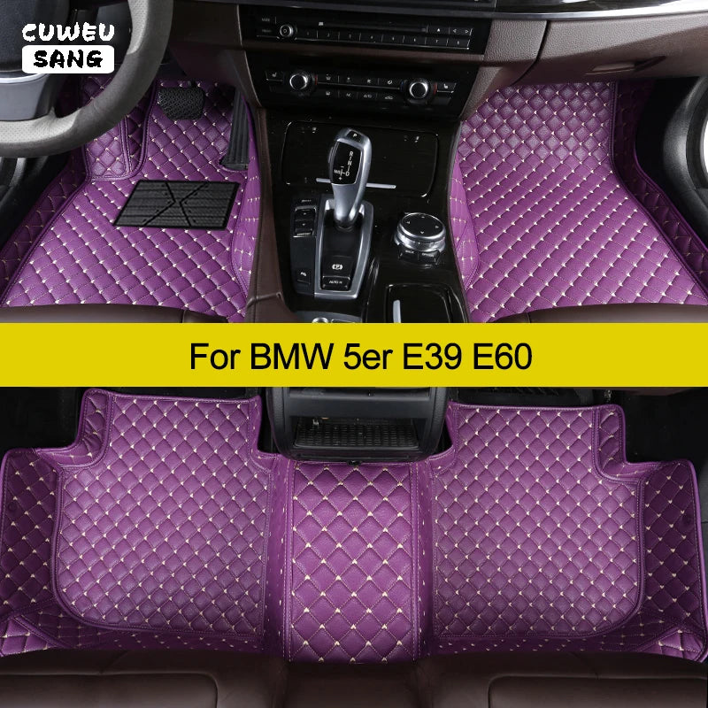 CUWEUSANG Custom Car Floor Mats For BMW 5er E39 E60 520-550 1994-2010 Auto Carpets Foot Co | AUTOKITSHOP