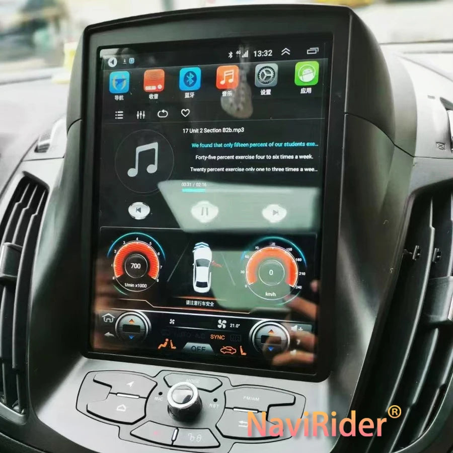 Navirider Automatic Qled Screen For Ford Kuga Cmax C-max Escape Stereo DSP 10.4inch Androi