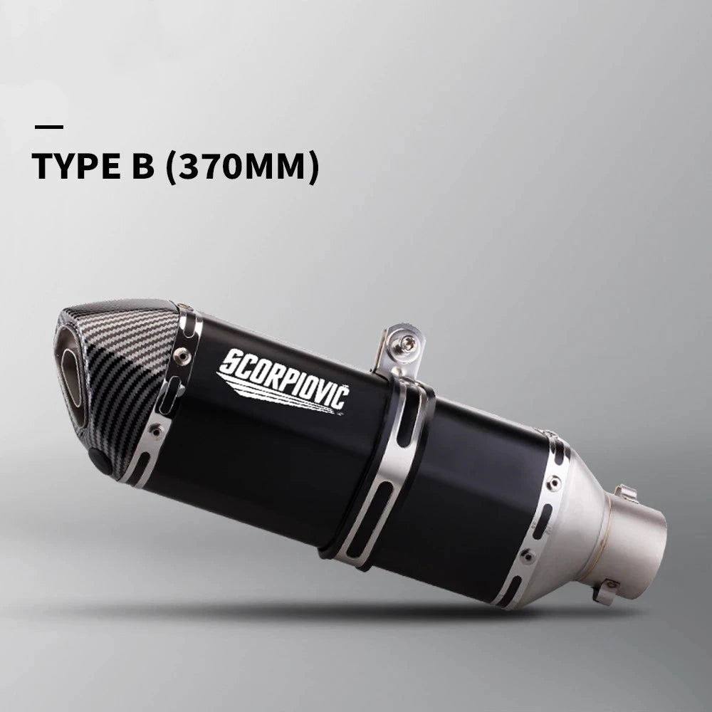 51mm Escape Moto Tube Motorcycle Exhaust Muffler - Automotive LED Light