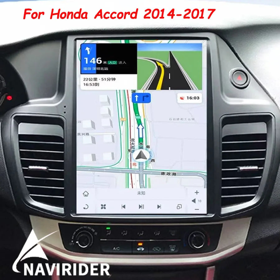12.1" Android Screen Car Radio For Honda Accord LX 2014-2017 GPS Navigation Stereo Carplay | AUTOKITSHOP