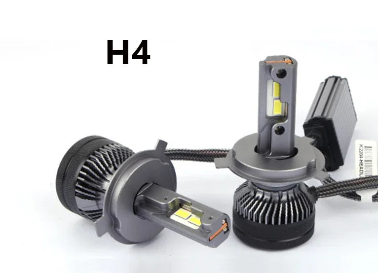H7 H4 Led 30000LM 200W Double Copper Tube Light For Car H1 H11 6000K 4300K 12V Car 24V Truck 9005 HB4 9006 Led Headlight Bulb