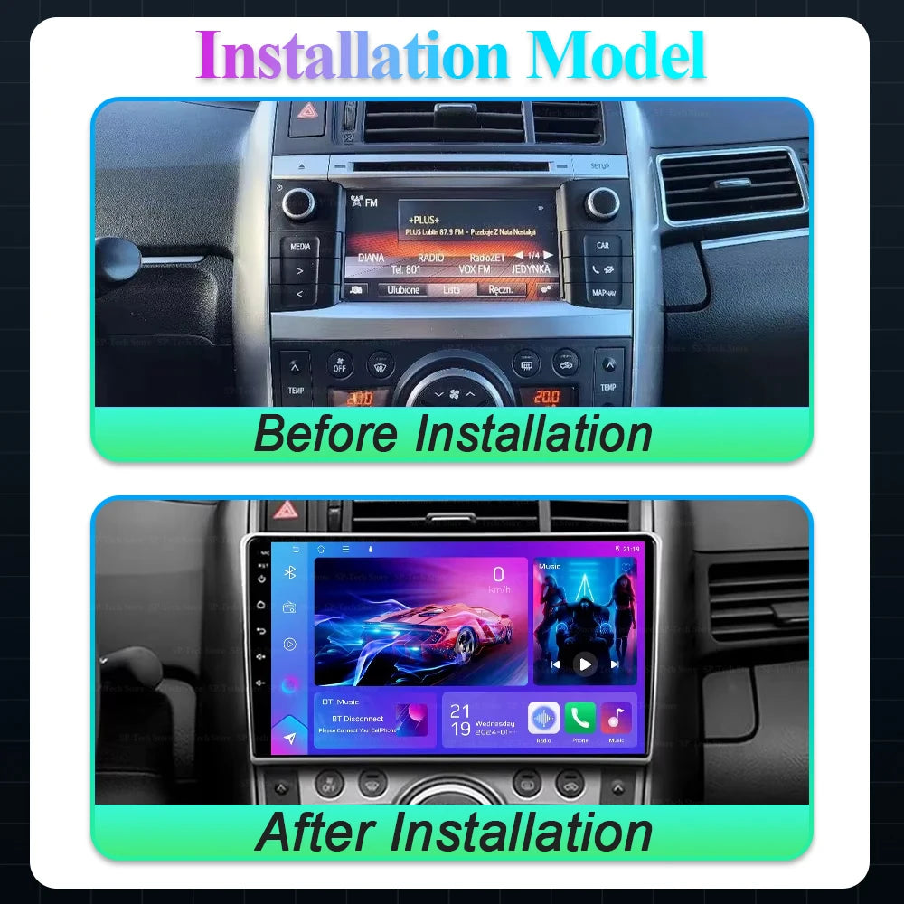 Android 16 For Toyota Verso R20 2009-2018 Car Radio Auto Multimedia Video Player Stereo He | AUTOKITSHOP
