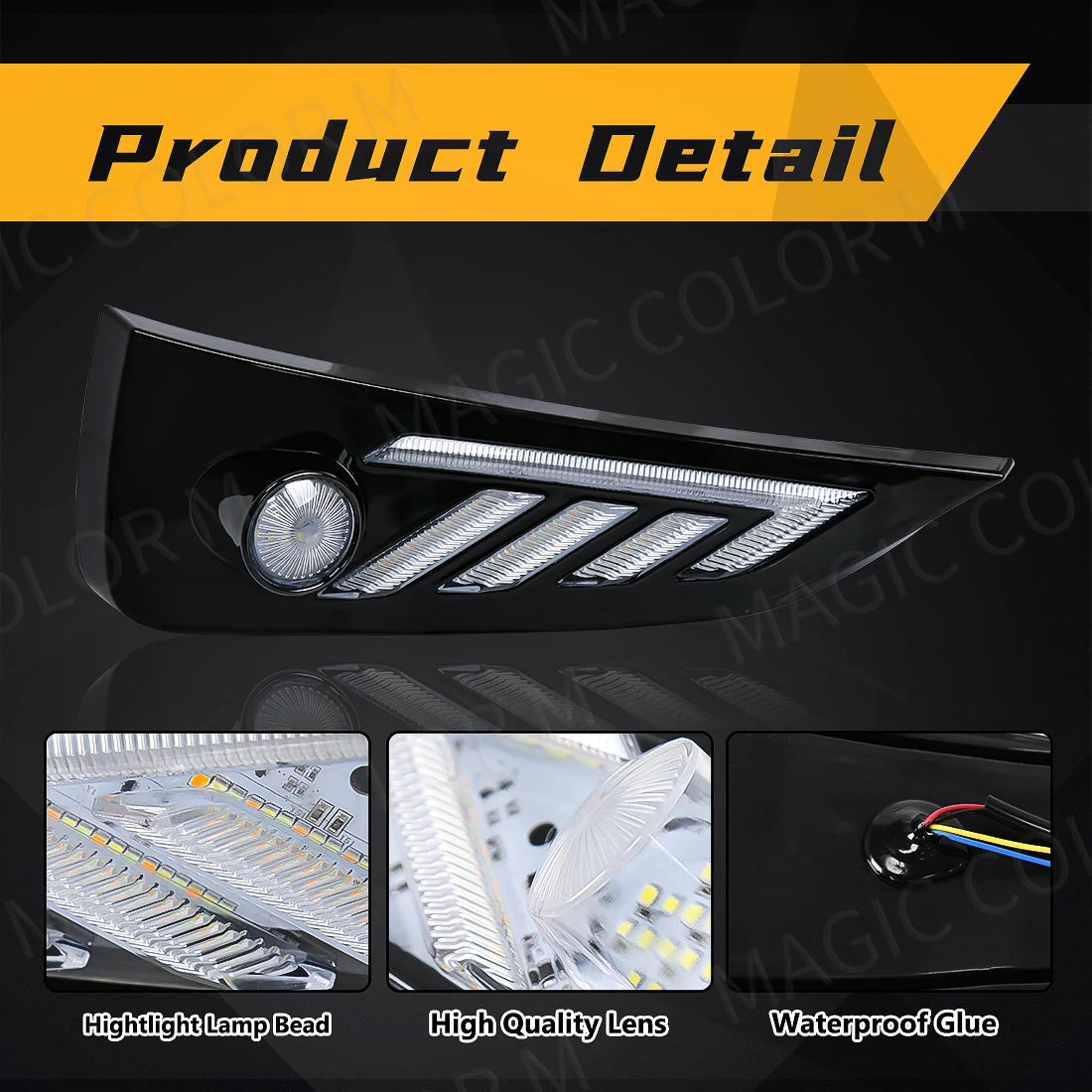 For MG MG5 2021 2022 Morris Garages LED Daytime Running Lights DRL Fog Lamps Turn Signal W | AUTOKITSHOP