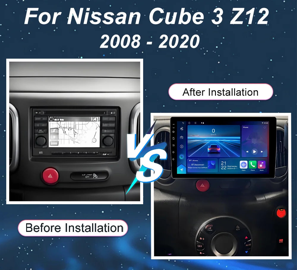 Android 16 Car Radio For Nissan Cube 3 Z12 2008 - 2020 GPS Head Unit Qualcomm Multimedia S