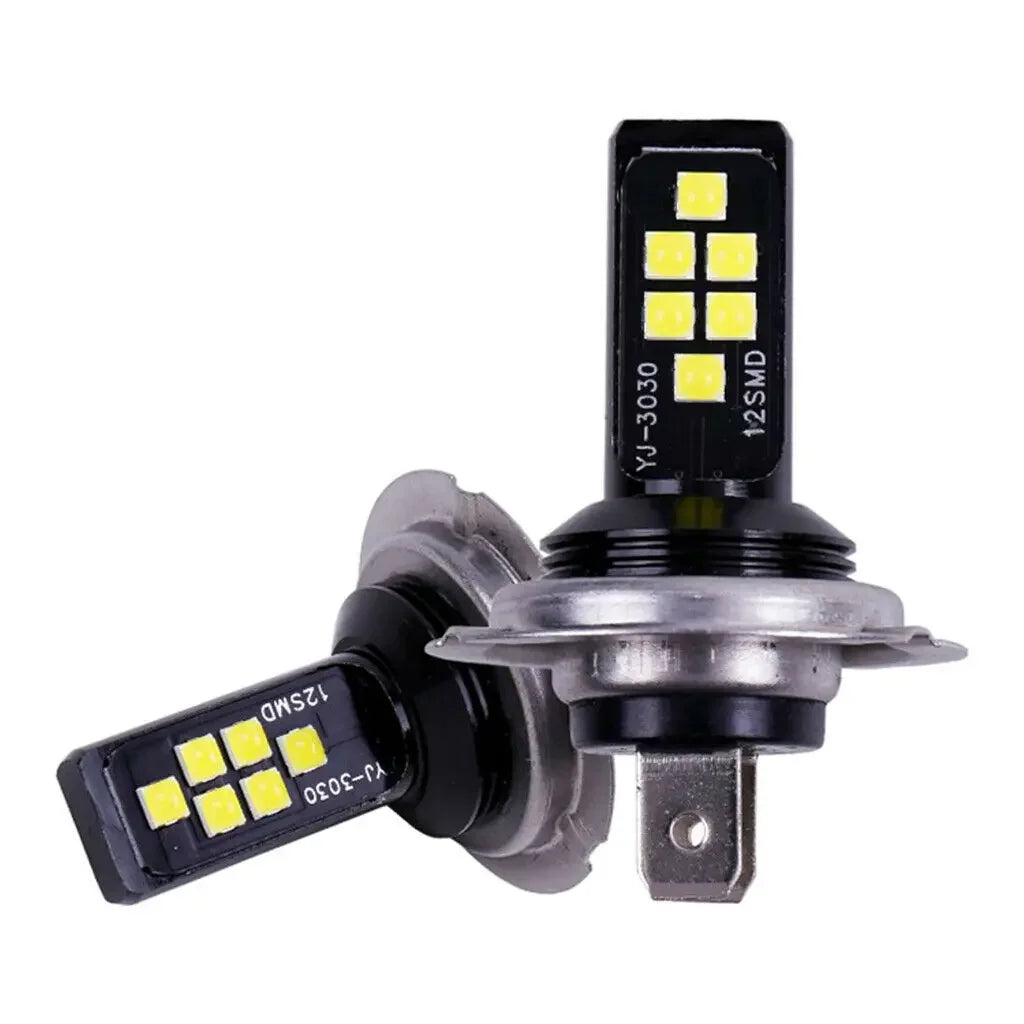 H7 H4 Auto Fog Lamp Bulbs LED Car Headlight 4800LM Auto Front Driving Running Light 12V 24