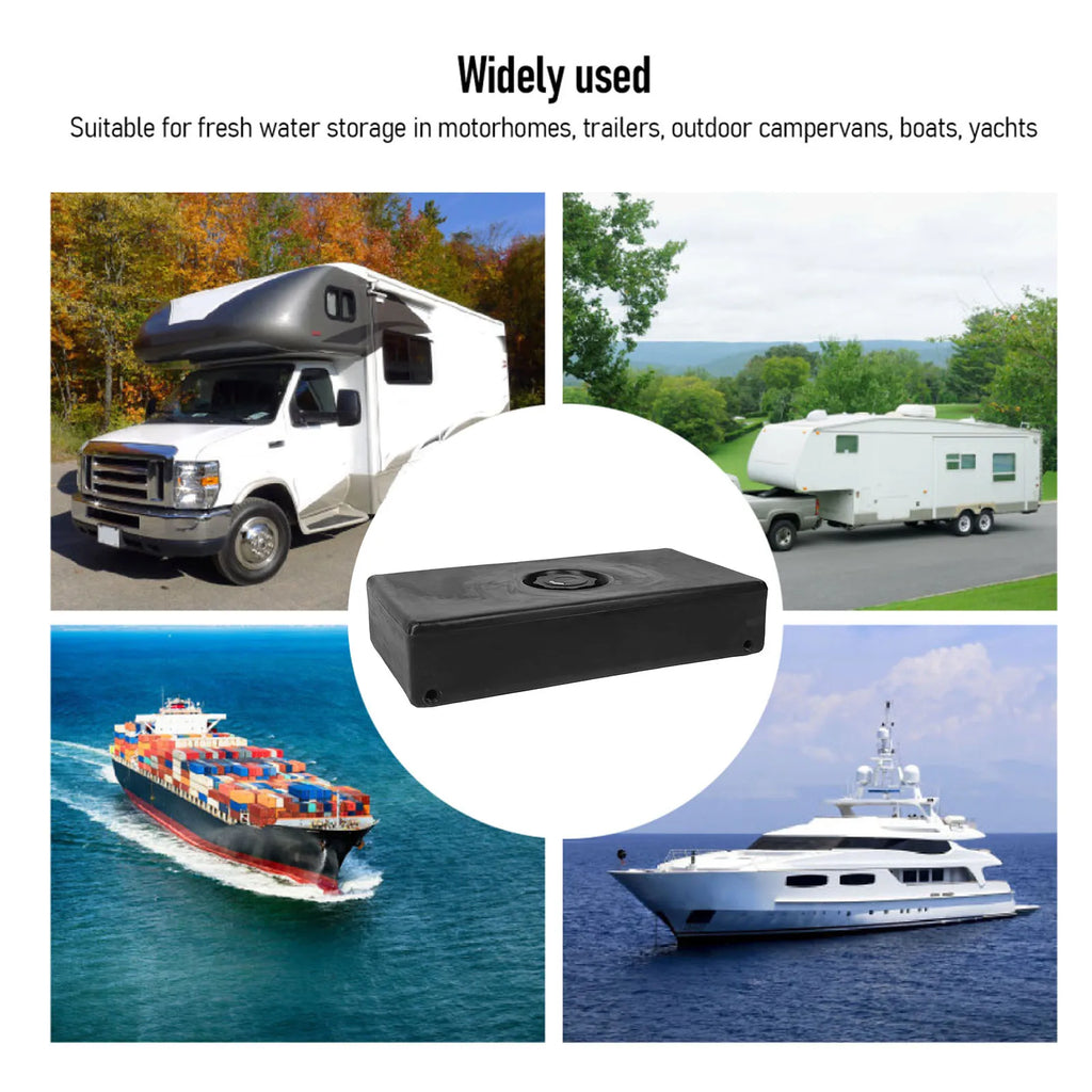 4 Sizes RV Fresh Water Holding PE 5/8/9 Gallons RV Water Storage Heavy Duty Unbreakable Leakproo - Automotive LED Light