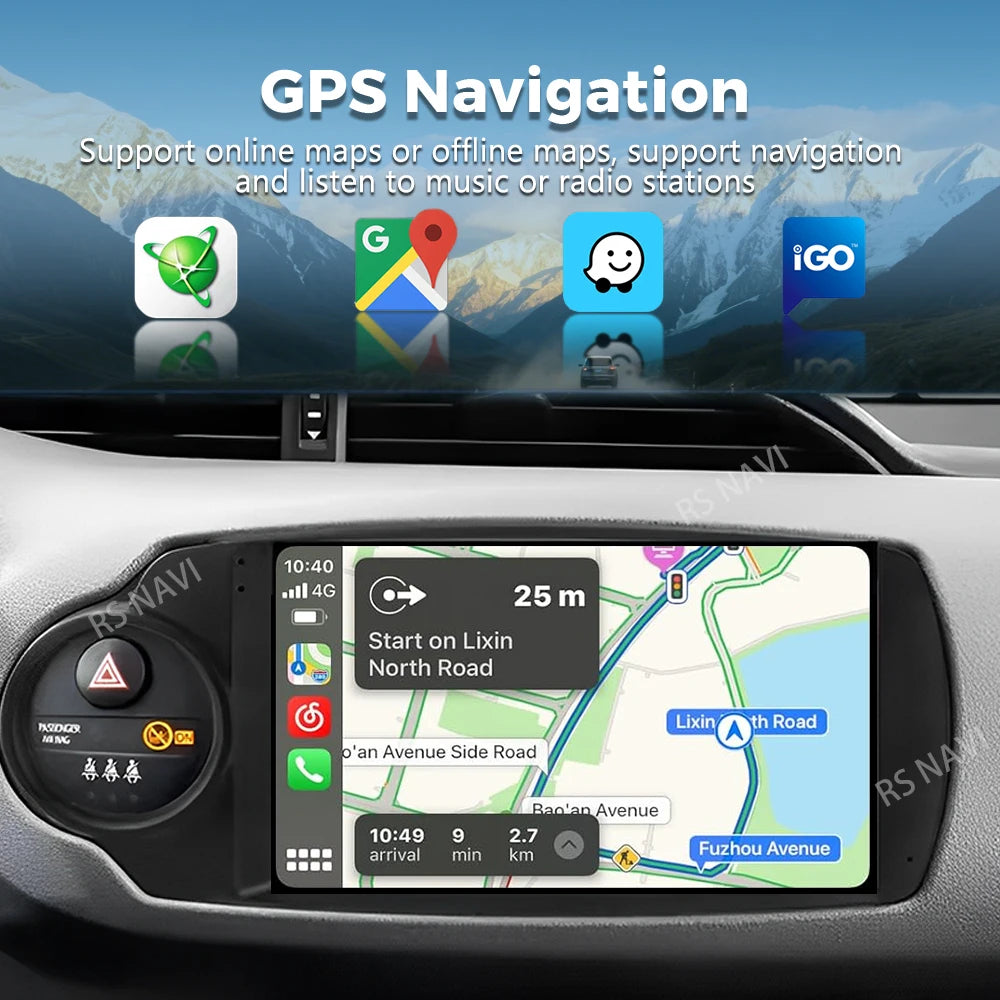 Android 16 For Toyota Yaris 2012 - 2017 2K QLED Android Car Radio Multimedia Video Player