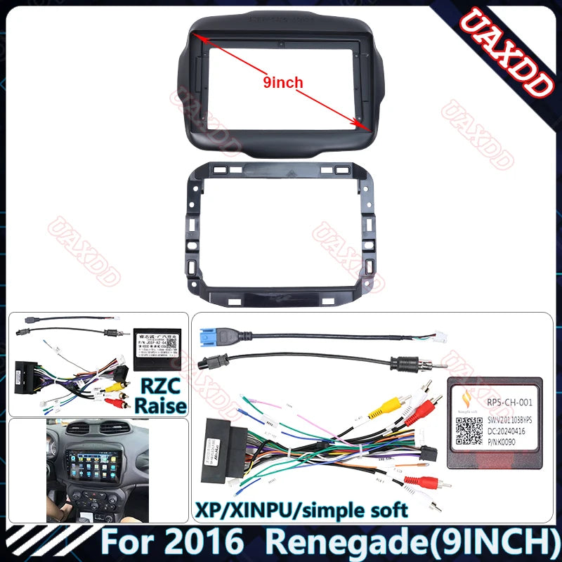 For Jeep 2016 Renegade 9INCH Car Radio Android Stereo Audio Screen Multimedia Video Player