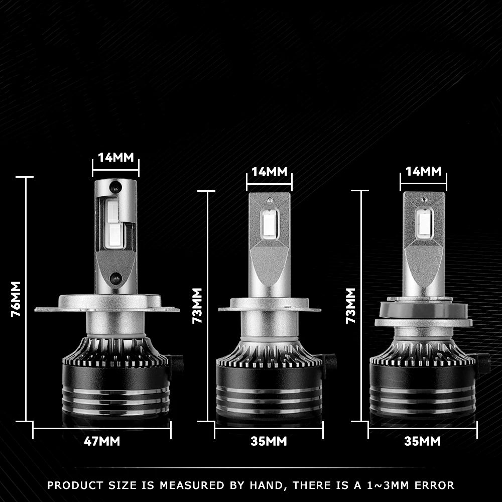 M8 Pro 120W 12000LM H7 LED Headlights Bulb H7 H8 H11 Car Headlight M8 LED Headlight Kit