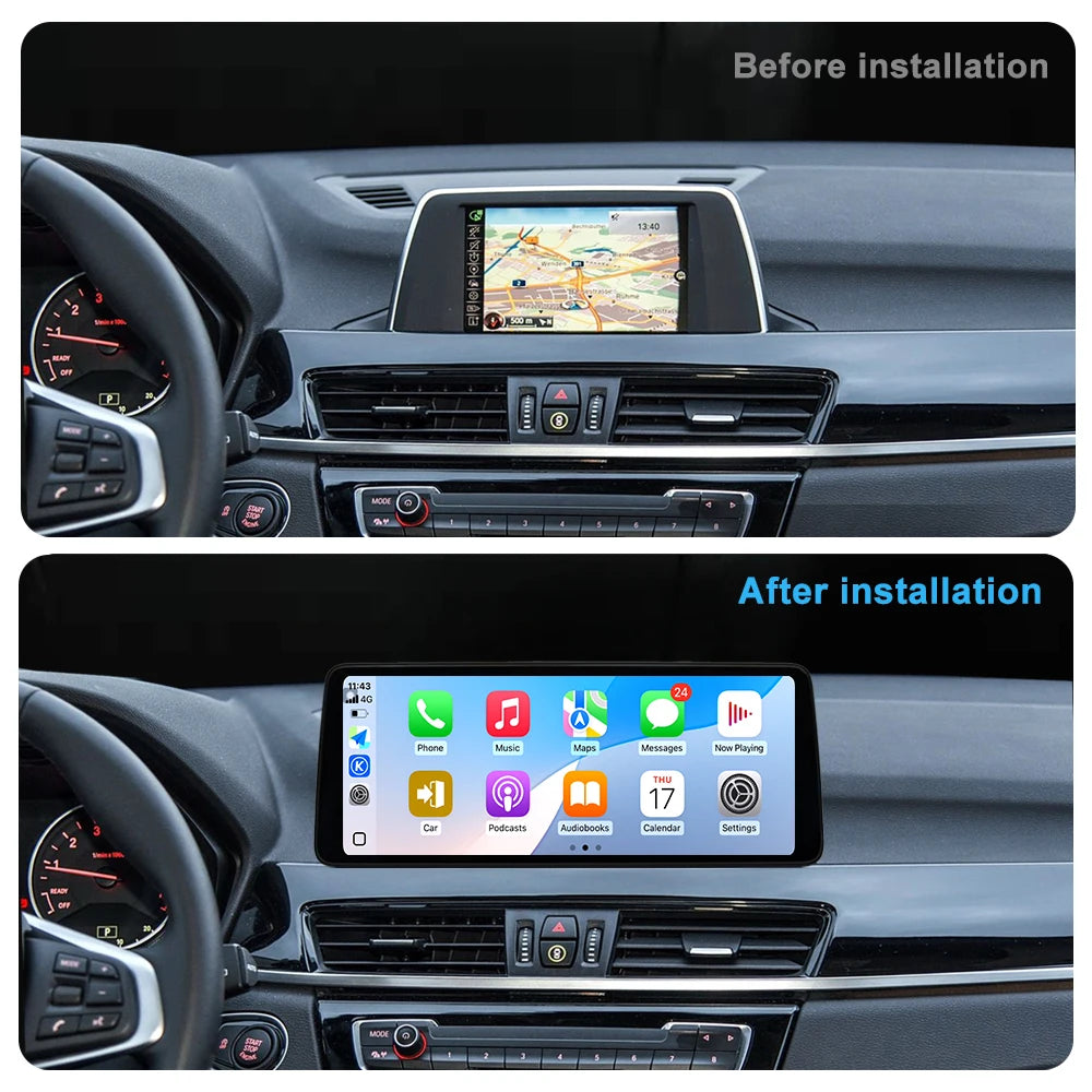 Wireless Carplay Ultra-Thin 12.3' Android 14 for BMW X1 F48 2016 - 2022 Car Radio Video Mu