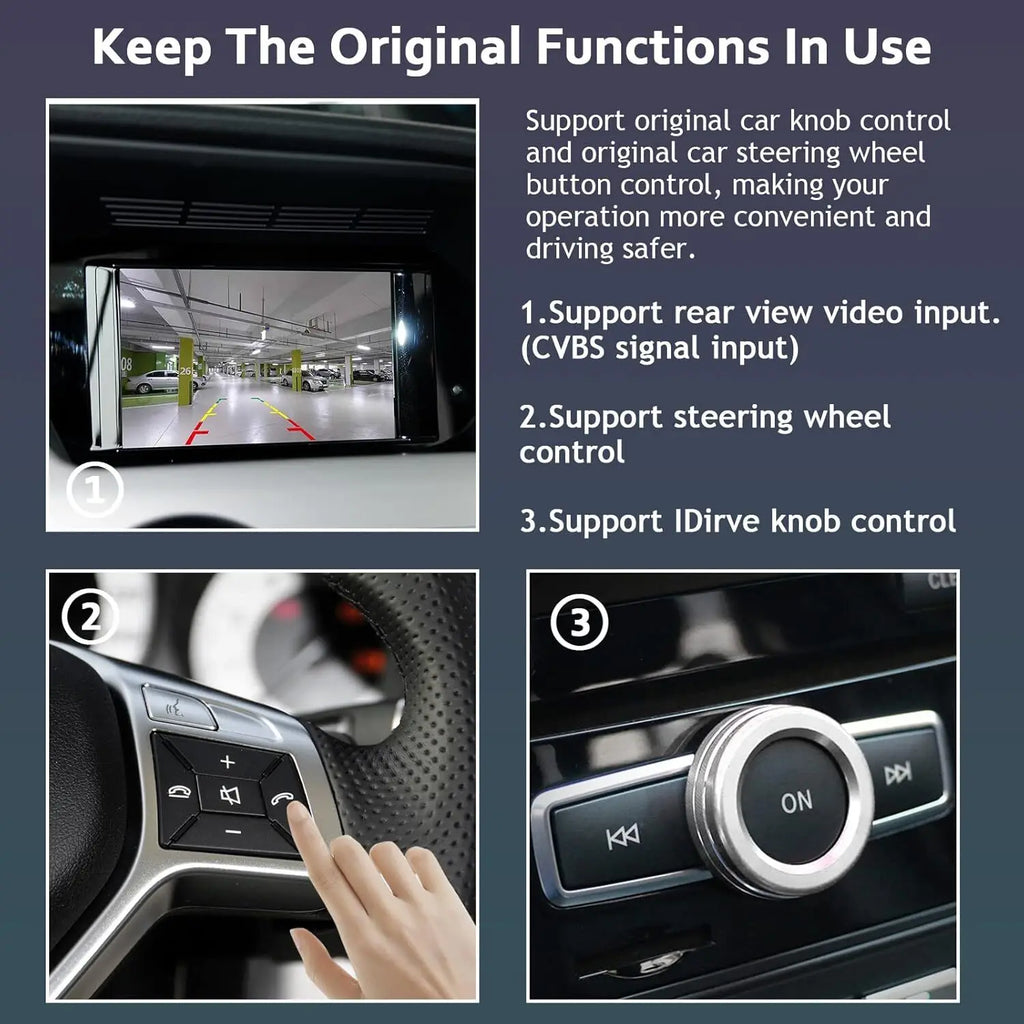 Wireless CarPlay Android Auto NTG 4.5 System 2011-2015 Mercedes Benz A B C E Class GLA CLA