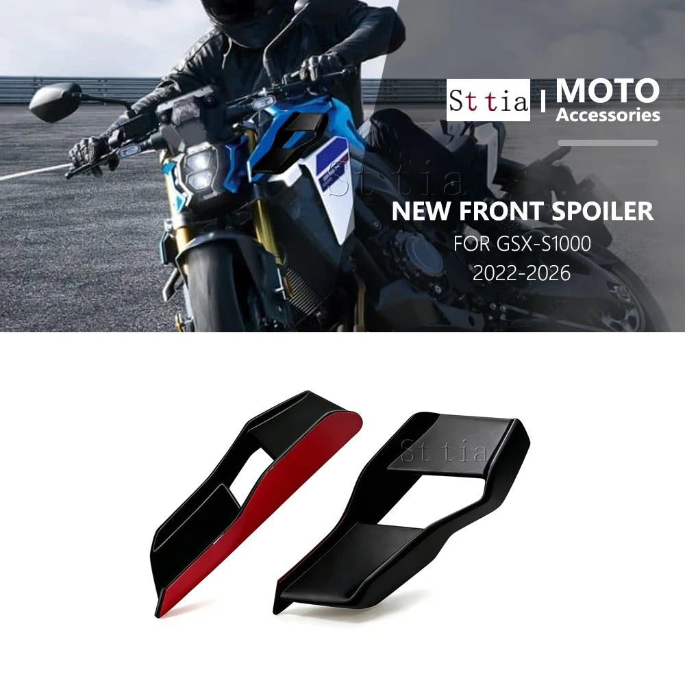 For GSX-S1000 GSX S1000 2022-2026 GSXS1000 Motorcycle Side Winglet Front Spoiler Wing Fairing Fi - Automotive LED Light