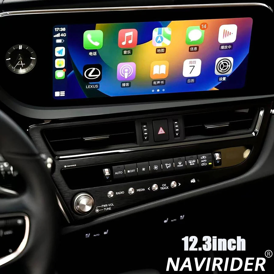 12.3inch GPS Wifi Car Radio Screen Multimedia Player CarplayFor Lexus ES ES300h ES350h ES3