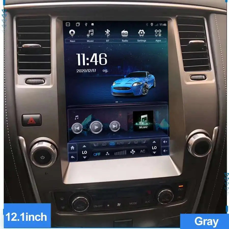 Vertical Screen CARPLAY Canbus Navigation For NISSAN PATROL Y62 2011 2012 Android 14 GPS C