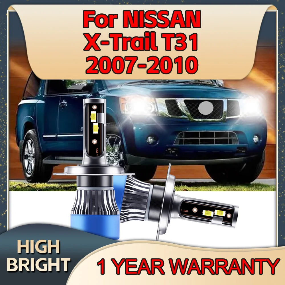 LED 30000LM Car Headlight Bulbs 6000K H4 HiLo Beam CSP Chip High Bright Light For NISSAN X