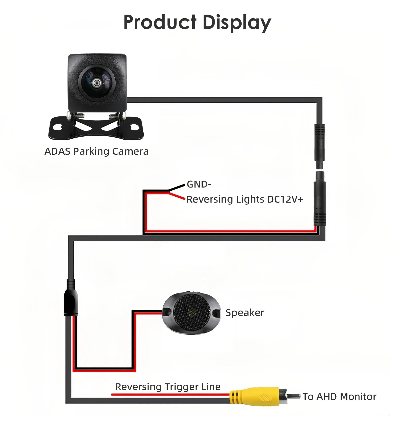 Waterproof 140 150 170 Packing Assistance Night Vision Auto AHD 720P 1080P Parking Reverse