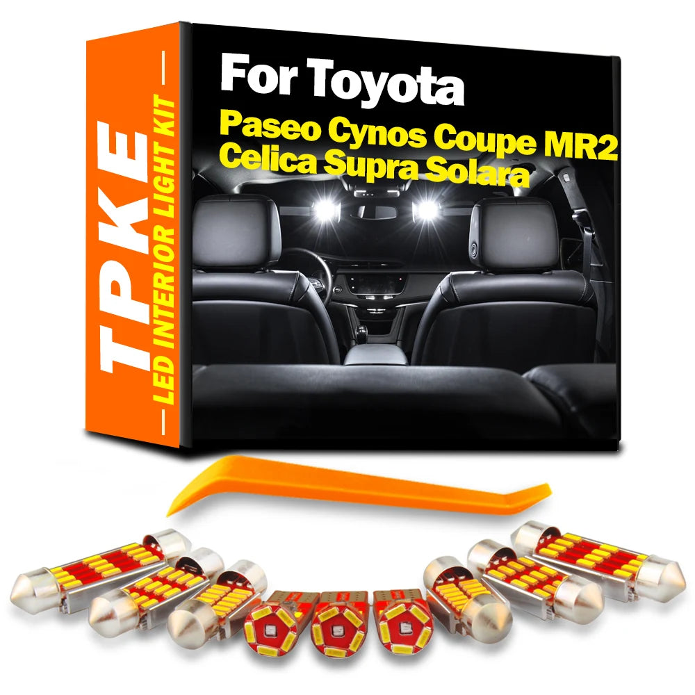 LED Interior Light Kit for Toyota Paseo Cynos Coupe MR2 Celica Supra Solara Car LED Interior Map Dome Light Kit Readi...