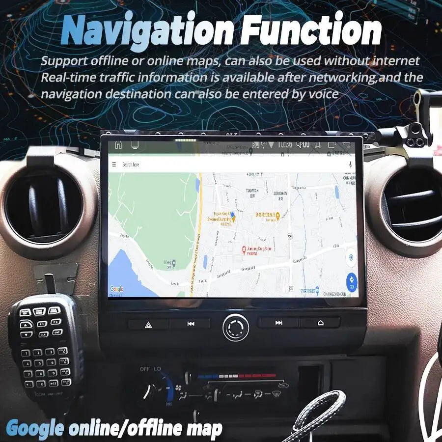 10.26inch For Toyota Cruiser 70 76 75 LC70 LC76 LC75 2008-2023 Android Screen Multimedia P