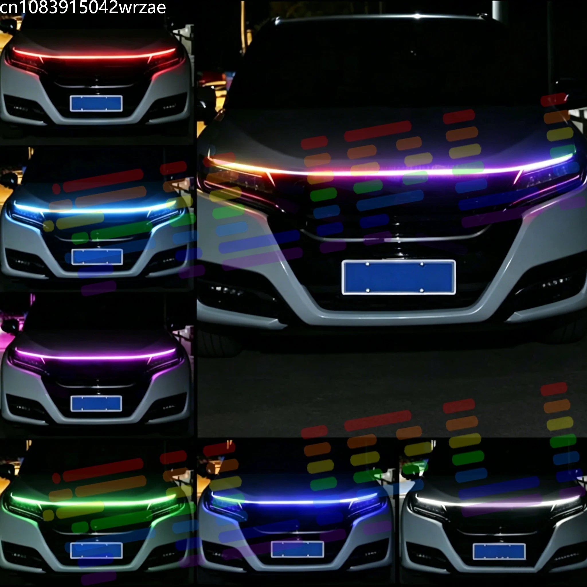 1.5M Monochromatic LED Daytime Runn Lights Sequential Scann Startup Effect Hood Accent Lig | AUTOKITSHOP