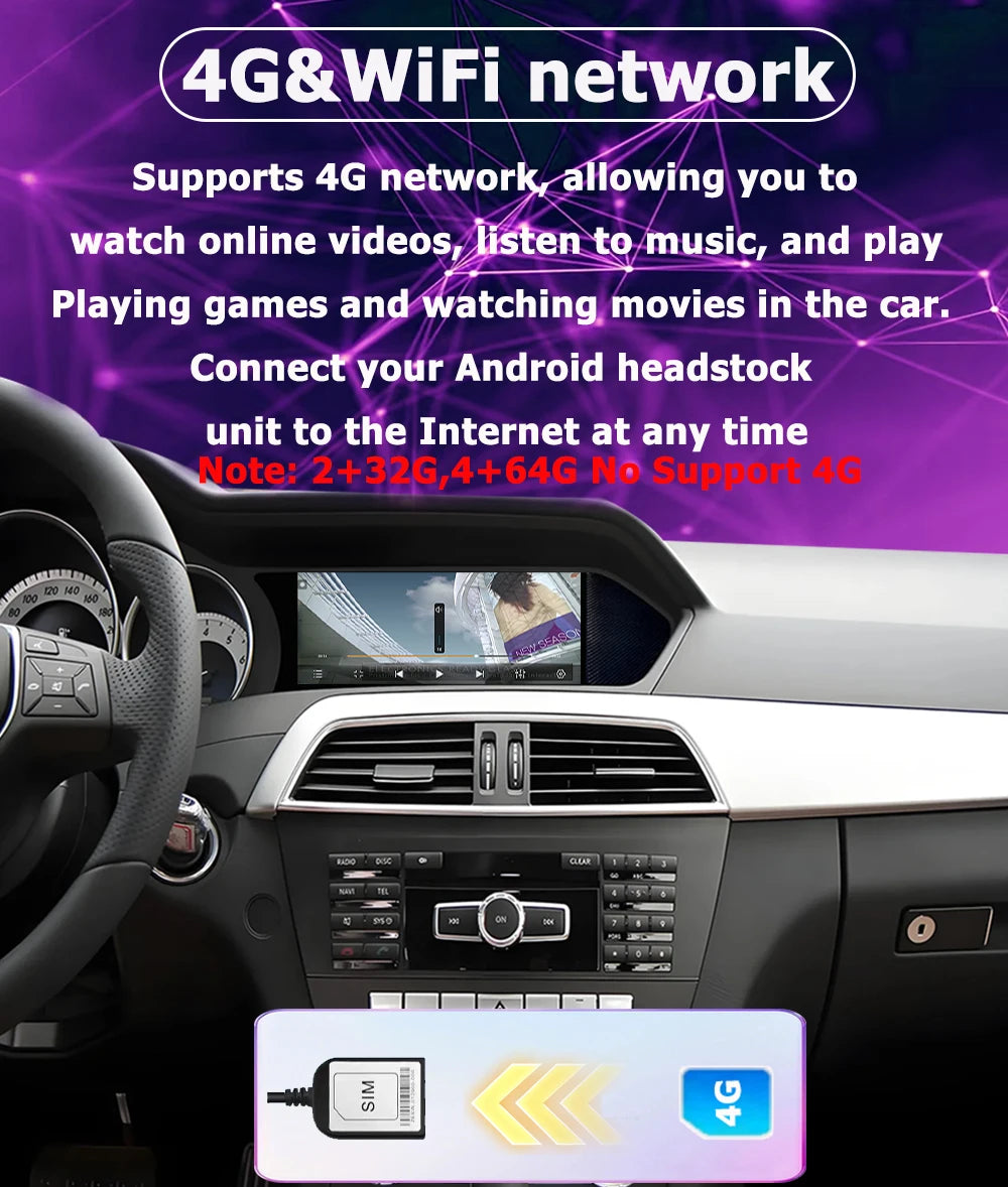 Android 16 Navigation GPS Touch Screen QLED Carplay For Mercedes Benz CLS W218 2011 - 2015