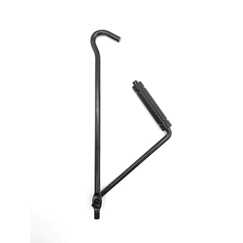Foldable Car Auto Scissor Jack Crank Lever Iron Handle Lift Rod Bar Garage Tool