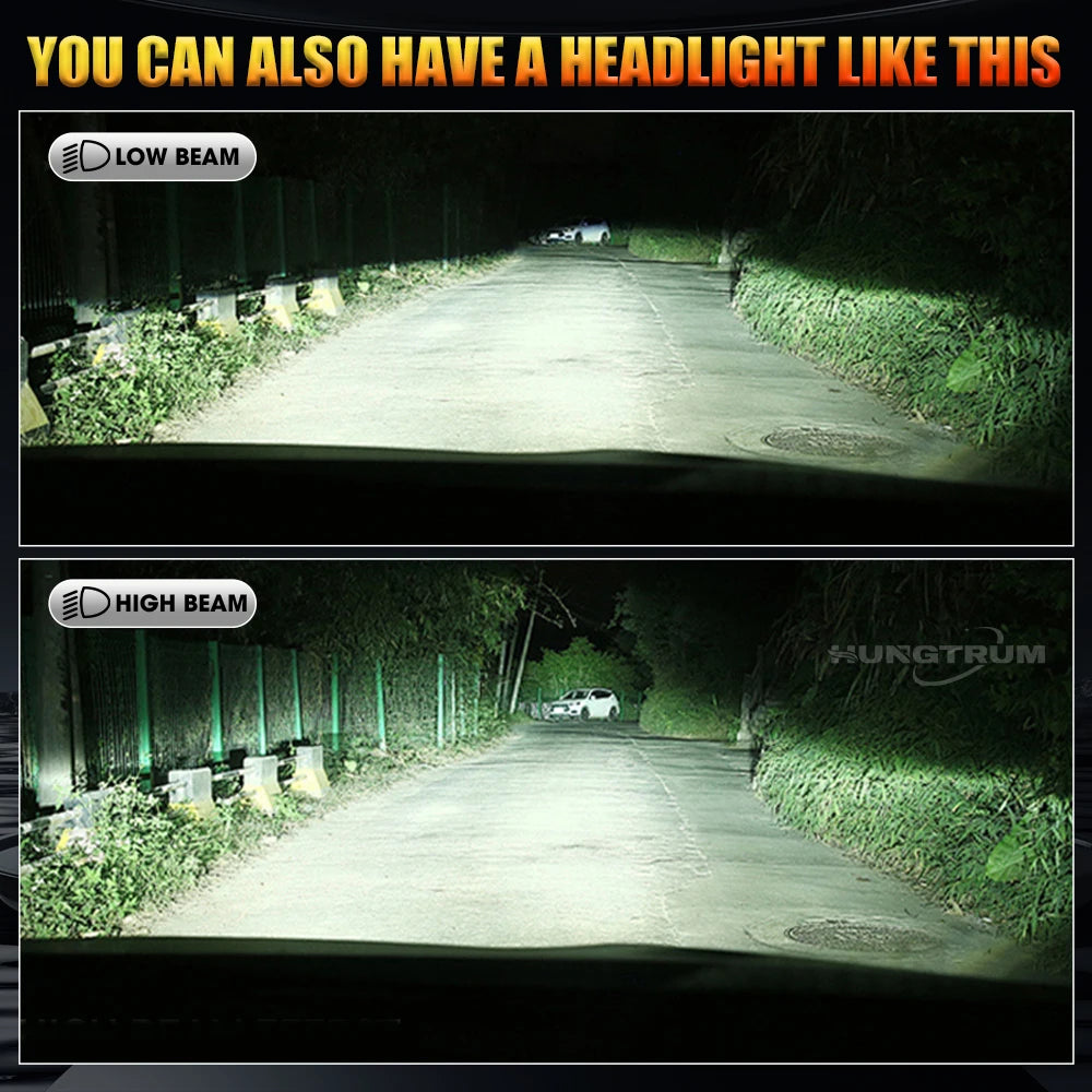H7 H4 H11 LED Headlight With Fan Turbo H1 9005 9006 LED Car Lights CANBUS Fog Lamp Super B