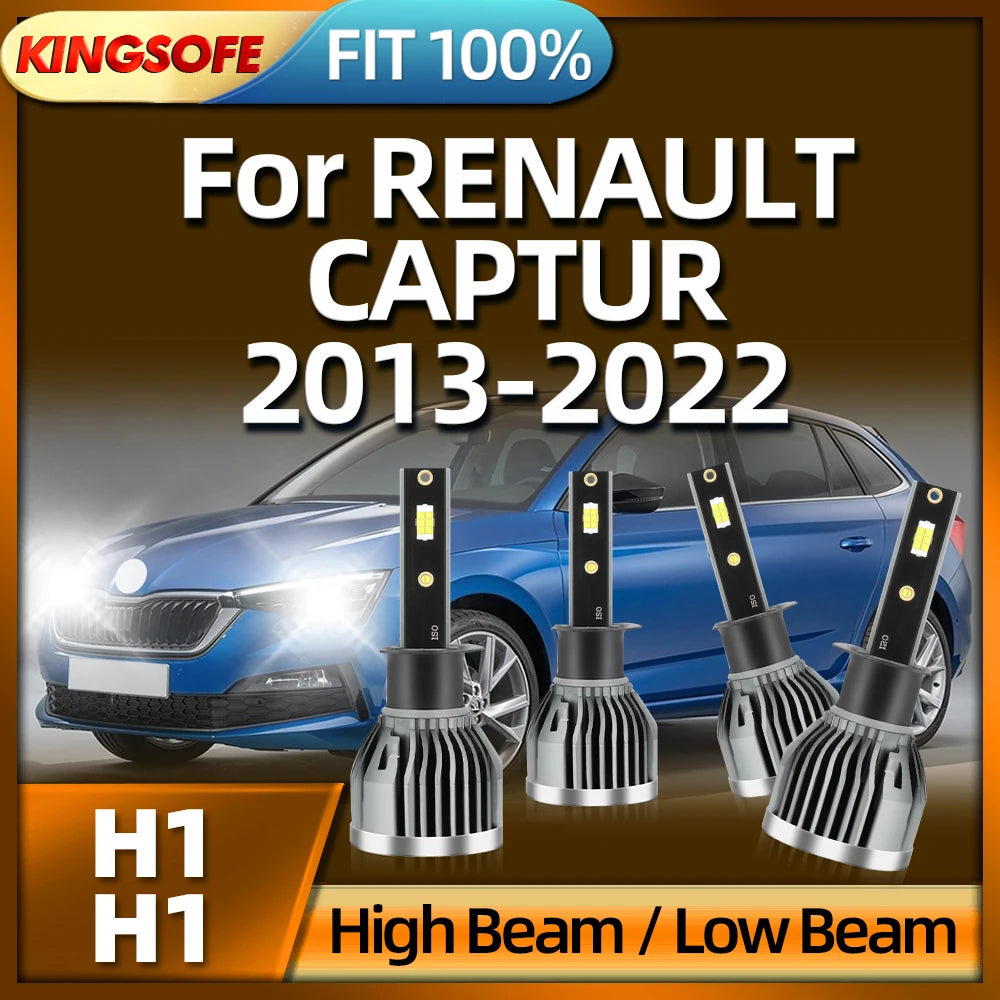 KINGSOFE H1 LED Headlight 30000LM Car Light For RENAULT CAPTUR 2013 2014 2015 2016 2017 20