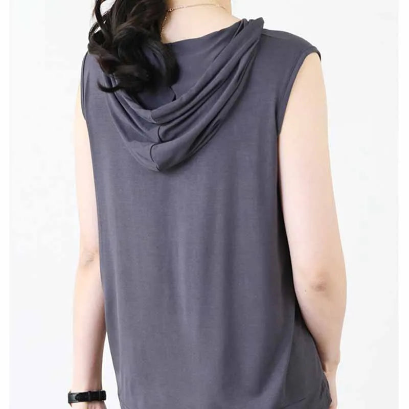 Solid Color 2023 Brand New Men's Tank Tops Vest Sleeveless Tees For Male Hooded Man Vests Tops H - Automotive LED Light