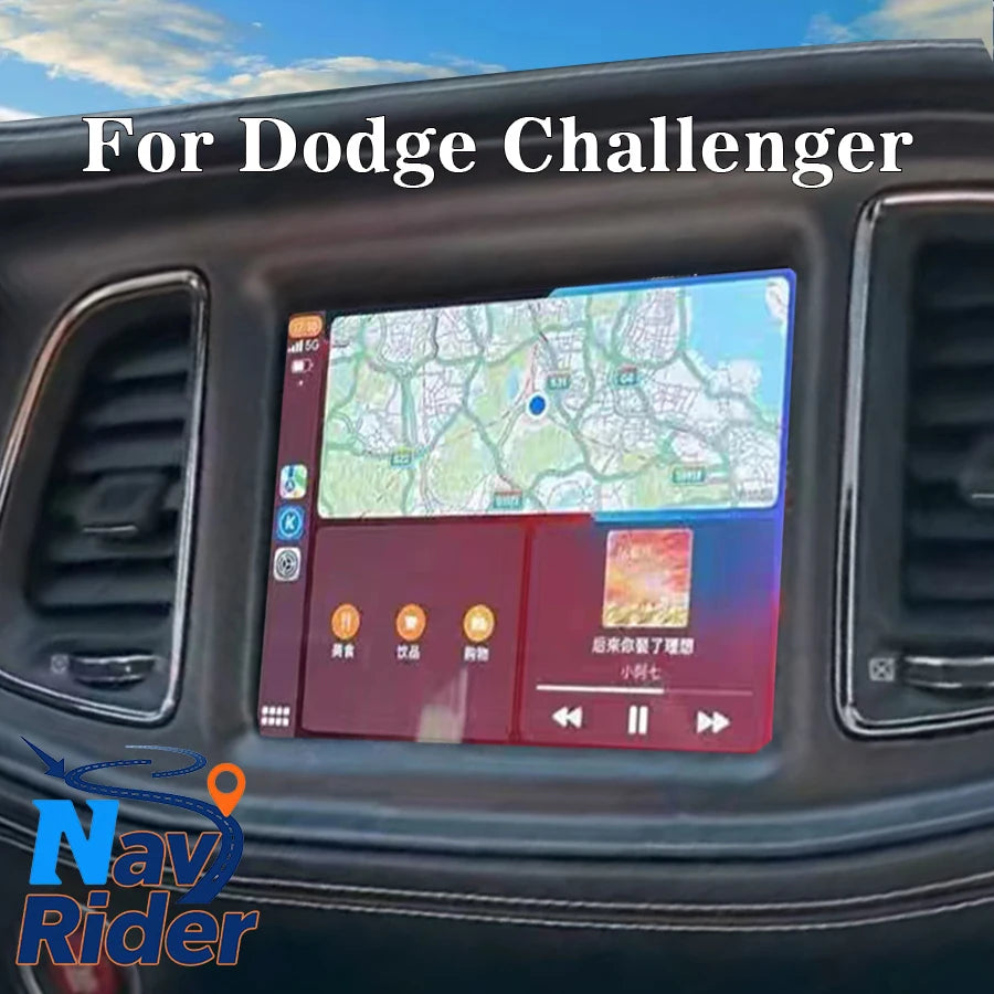 For Dodge Challenger Auto Multimedia Carplay Video Player Bluetooth GPS Navigation DSP WiF | AUTOKITSHOP