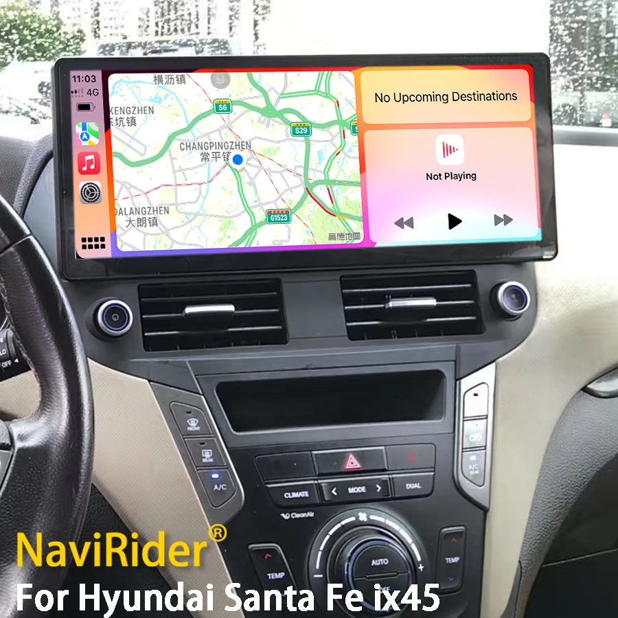 15.6" Android Car Radio Multimedia For Hyundai Santa Fe ix45 2012-2017 GPS Navigation Vide