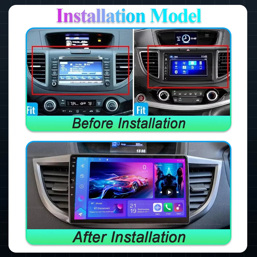 Android 16 For Honda Crv Cr-v 4 Rm Re 2012 2013 2014 2015 2016 Navigation Gps Android Auto | AUTOKITSHOP