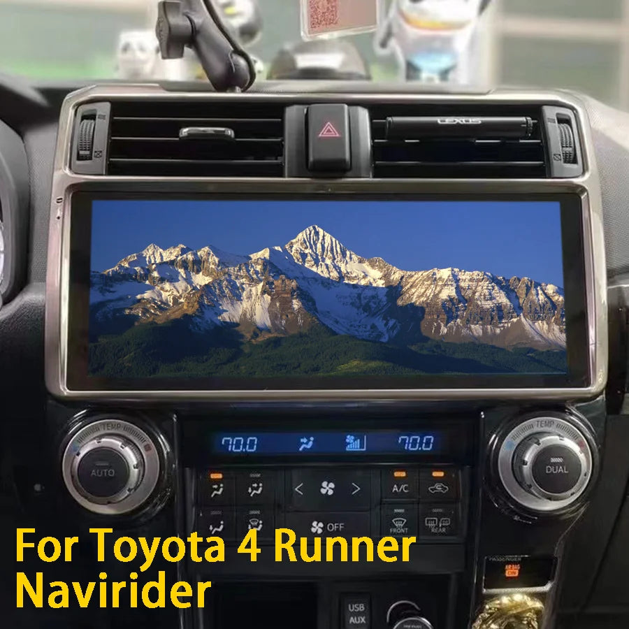 12.3 Inch Navirider Android 14 Car Stereo for Toyota 4 Runner 2009-2019 GPS Navigation Blu