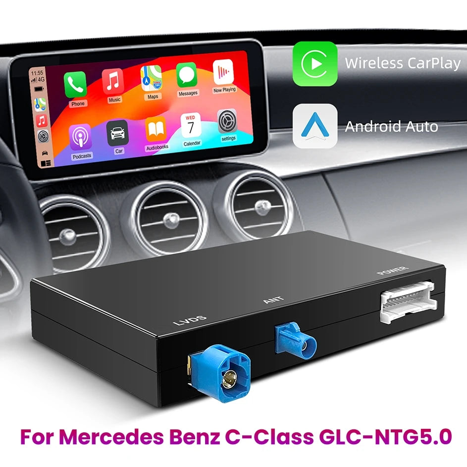 Wireless Carplay Decoder for Mercedes Benz NTG5.0 C GLC CLA GLA Class W205 2015-2018 Suppo | AUTOKITSHOP