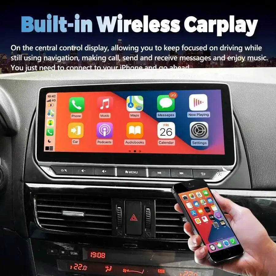 QLED Touch 10.25inch Screen For Mazda 6 GJ CX-5 CX5 Atenza 2012-2015 Auto Carplay GPS Car