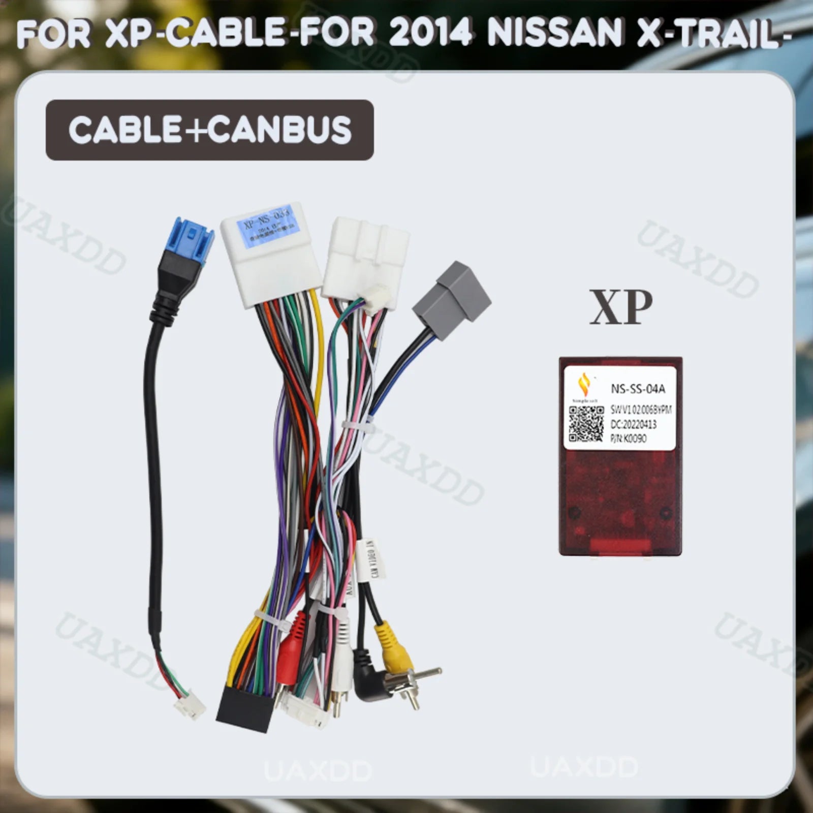 Cable for XP-CABLE-FOR 2014 NISSAN X-TRAIL Video Harness CANBUS Box Adapter Line Lead Flex