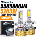 5200W H7 LED Headlight 5500000LM Led Canbus Car Lamps H7 H1 H11 H8 9005 9006 HB3 HB4 9012