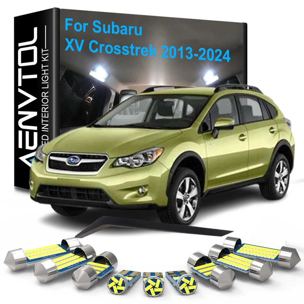 8-Piece LED Interior Light Kit for Subaru XV Crosstrek Hybrid - Canbus Error-Free Bulbs | AUTOKITSHOP