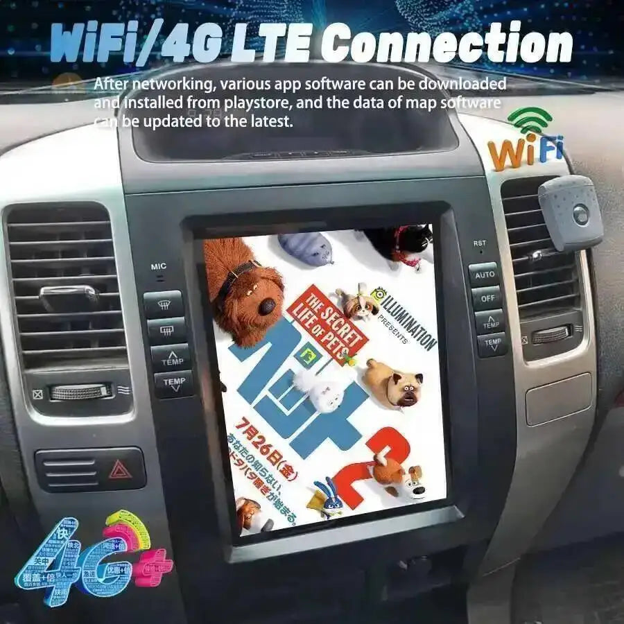 Navirider Bluetooth Car Radio For Lexus GX470 Radio For Toyota Land Cruiser 120 Prado 2002