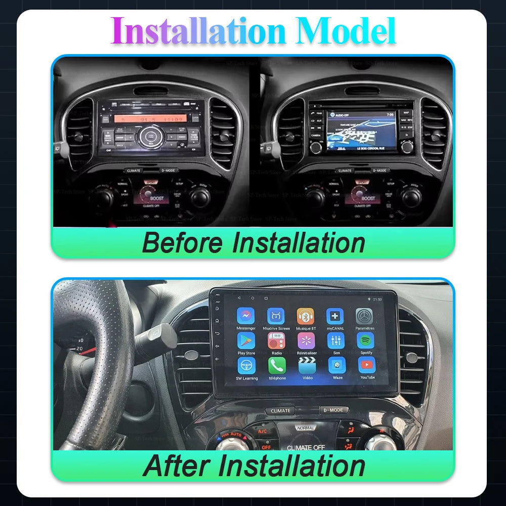 Car Radio For Nissan Juke Yf15 2010 - 2014 Multimedia Navigation 2 Din Android 16 2din Aut | AUTOKITSHOP