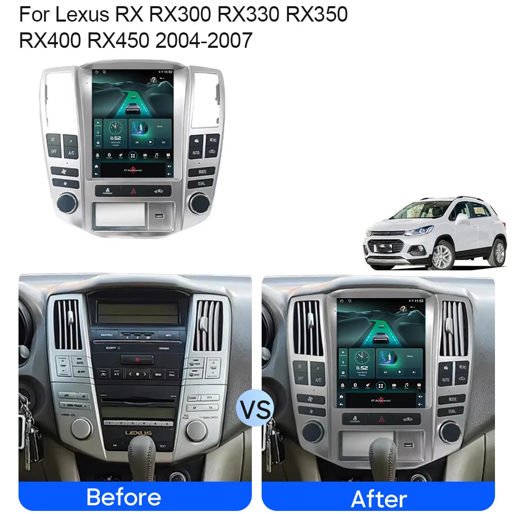 4G For Lexus RX RX300 RX330 RX350 RX400 RX450 2004-2007 Touch Screen Car Radio Audio Carpa