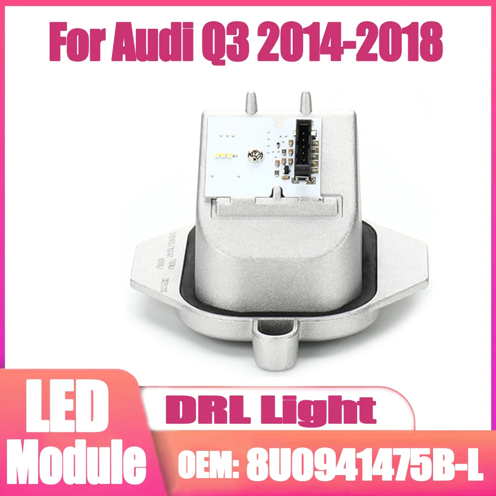 8U0941475B-L DRL Headlight Module Control Unit Day Light White Color Angel Eyes Module LED