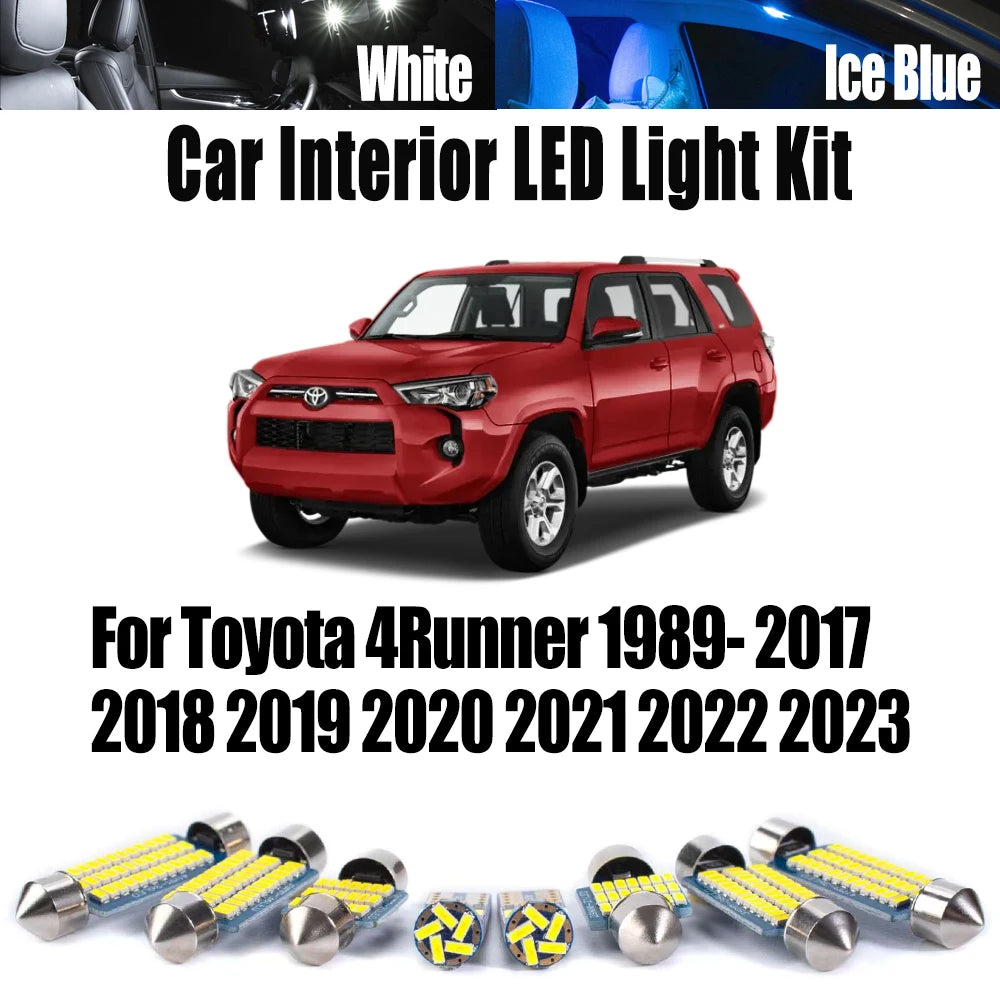 LED Interior Light Kit for Toyota 4Runner 1989- 2020 - Canbus Dome Map Door Trunk Bulbs | AUTOKITSHOP