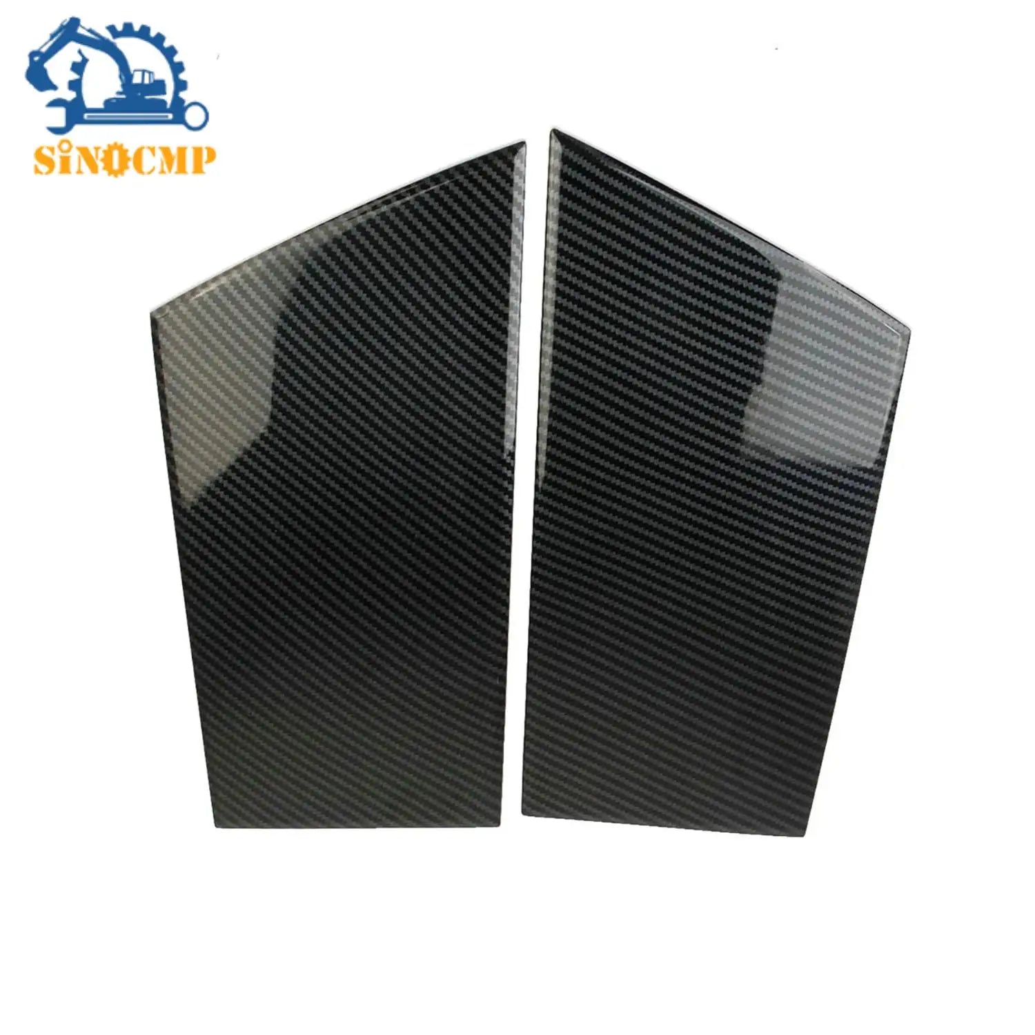 SINOCMP Carbon Fiber Exterior Car Window Pillar Trim Cover For Nissan 370Z 2009-2020 Car W