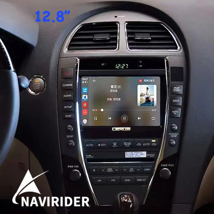 12.8inch For Lexus ES350 ES ES240 ES300 2006-2012 Android15 Screen 2Din Car Radio Carplay  | AUTOKITSHOP